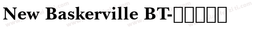 New Baskerville BT字体转换